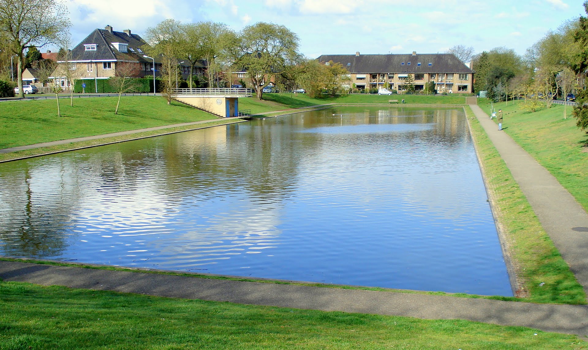 Onderhoud aan de Kastanje vijver